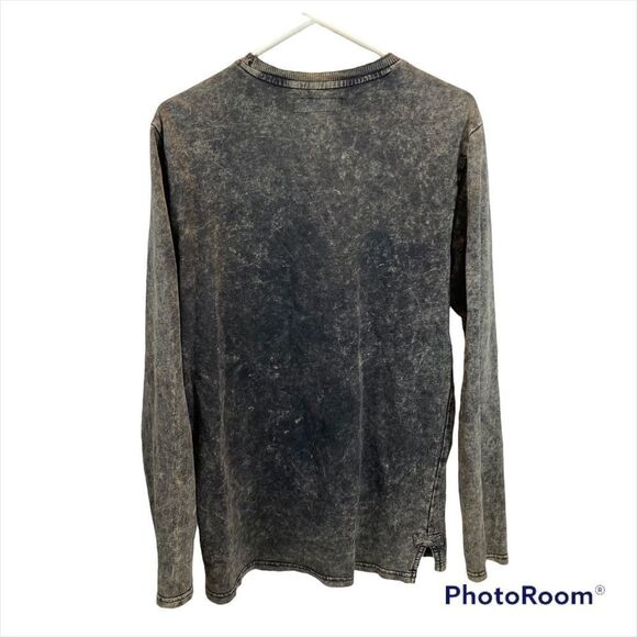 Decree Brand Mens Small Black Mineral‎ Wash Sweatshirt Size Small - Picture 3 of 9